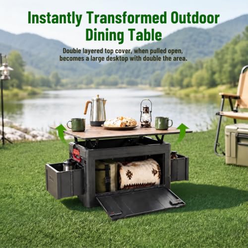 Mazatzal Caja de Almacenamiento Multiusos para Camping, 60L miniatura 3
