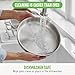 GreenLife 10 Piece Stainless Steel Pots and Pans, Detachable & Stackable Kitchen Set, Tri Ply Clad PFAS Free Cookware, Space Saving with Removable Handle, Induction & Oven Safe, RV Cookware, Glass Lid