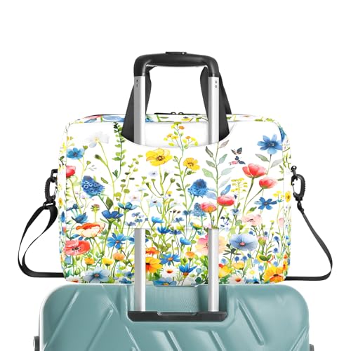 Bolso para laptop de 16 pulgadas con diseño floral resistente al agua miniatura 6