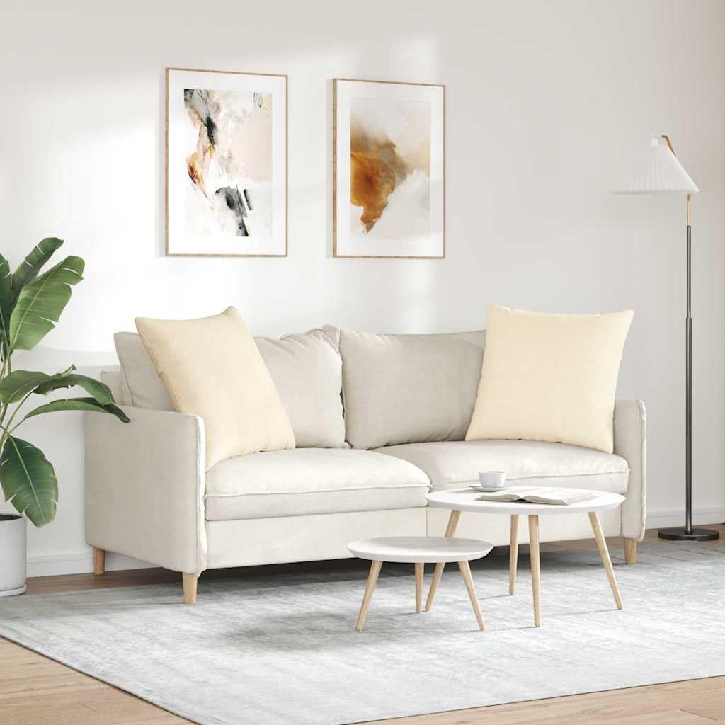 Weiche Cordkissen für Sofa 2 Stück mit samtiger Textur und modernem Design als Elegante Sofakissen und plüschige Wohnkissen