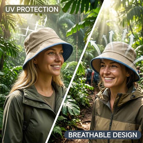 Sombrero tipo bucket para verano con protección UV miniatura 3