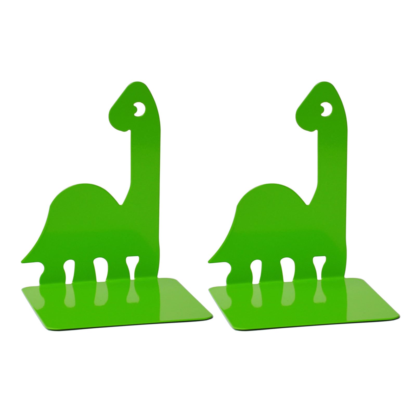 2 Pcs Dinosaur Bookends Metal Book Holders End Stoppers Desk Organisers for Books Magazines Metal Bookends