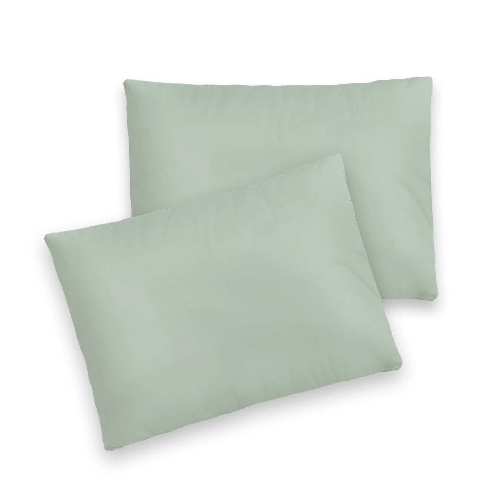 Pizuna Sea Foam Toddler Crib Pillow Cases 33X46cm 2Pc 400 Thread Count 100% Long Staple Cotton Luxurious Sateen Weave Baby Small Pillow Cases For Crib Bed By