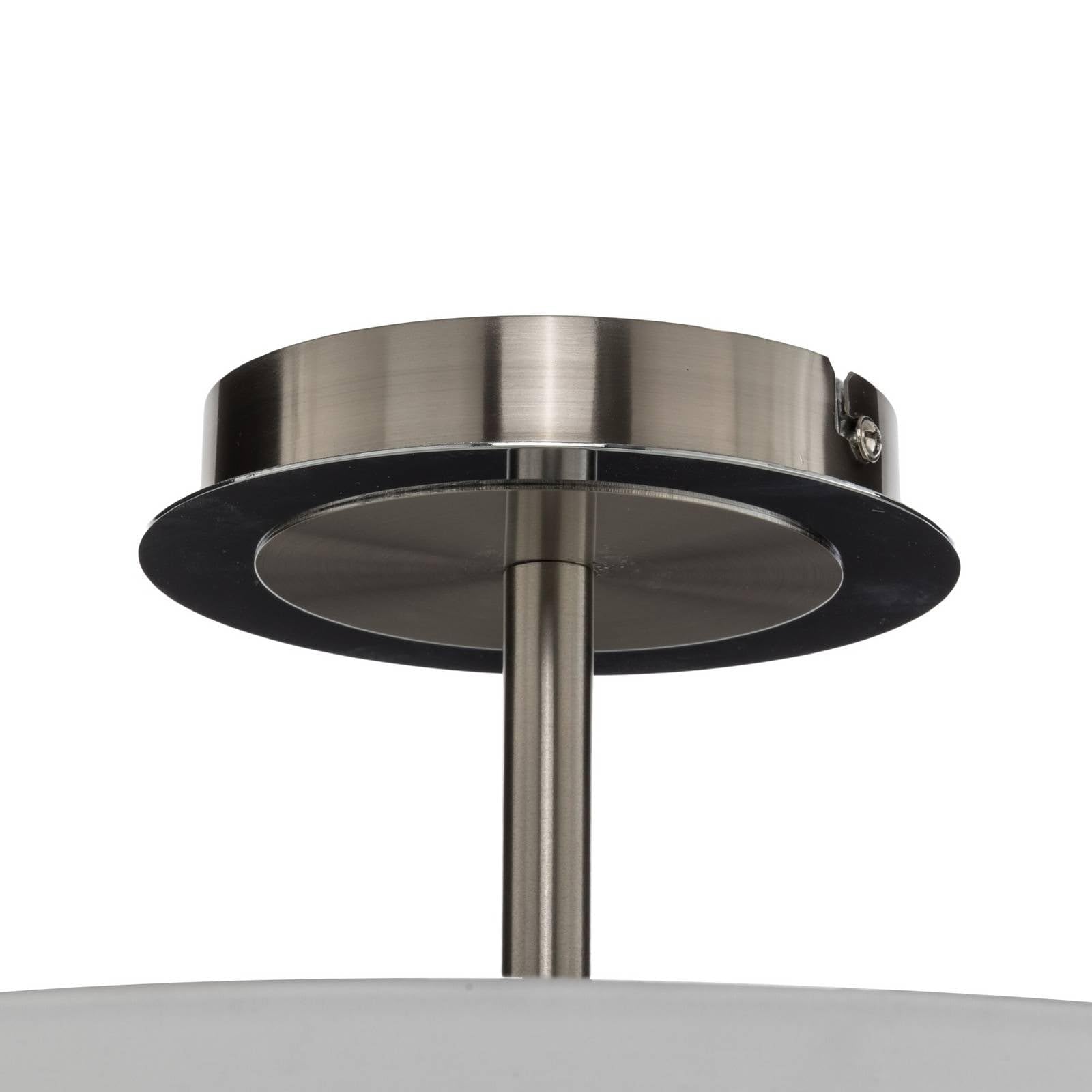 Lindby Textil Deckenleuchte rund 47 cm, Deckenlampe Stoff weiß 3x E27 max. 60W ohne Leuchtmittel Schlafzimmerlampe Wohnzimmerlampe Esszimmerlampe | Wohnzimmerlampe, e27, 3-flammig, moderne Stofflampe für Flur, Wohnzimmer, Schlafzimmer, Esszimmer