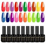 Clou Beaute Soak Off UV Led Nail Gel Polish Kit Varnish Nail Art Manicure Salon Collection Set of 8 Colors 8ml CB-S10