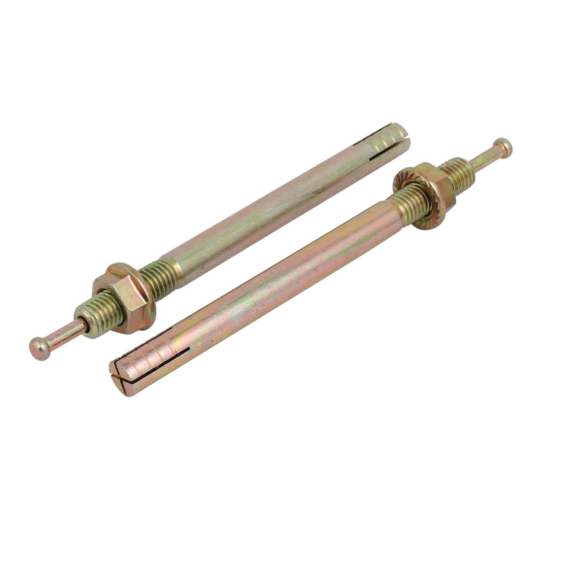 Aexit 12mm Dia Fastener 150mm Length Carbon Steel Pin-Fier Hex Nut Expansion Drive Anchor 8pcs Model:58as210qo641