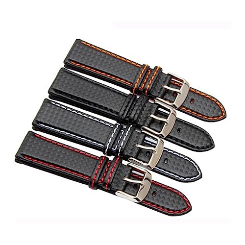 Bracelet montre en cuir noir robuste 18mm à 23mm pour remplacer un vieux bracelet
