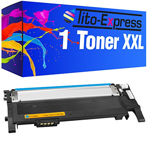 Tito-Express Platinum Series 1x Toner XXL Cyan Compatible avec Samsung CLT-406S CLP-360 Xpress C410W C460FW SL-C460W C467W CLP-360N 360ND 365 365W CLX-3300 3305 3305FN 3305FW 3305W