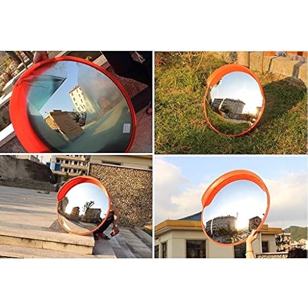 ZYLEDW Specchi Di Punto Cieco, Specchi Di Sicurezza da 80 cm Convex Specchio da Traffico Infrangibile, Resistente Alle Intemperie Non Deformato Lenti Larghe Di Plastica a Grandangola Derata Specchio P