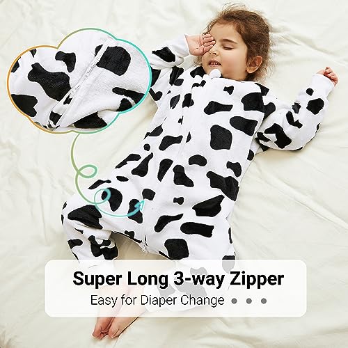 Image of MICHLEY Baby Sleeping Bag Sack with Legs Long Sleeve Wearable Pajamas | wearable blanket toddler baby, 9 Months-6T, Animal Designs, Flannel, Machine Wash
