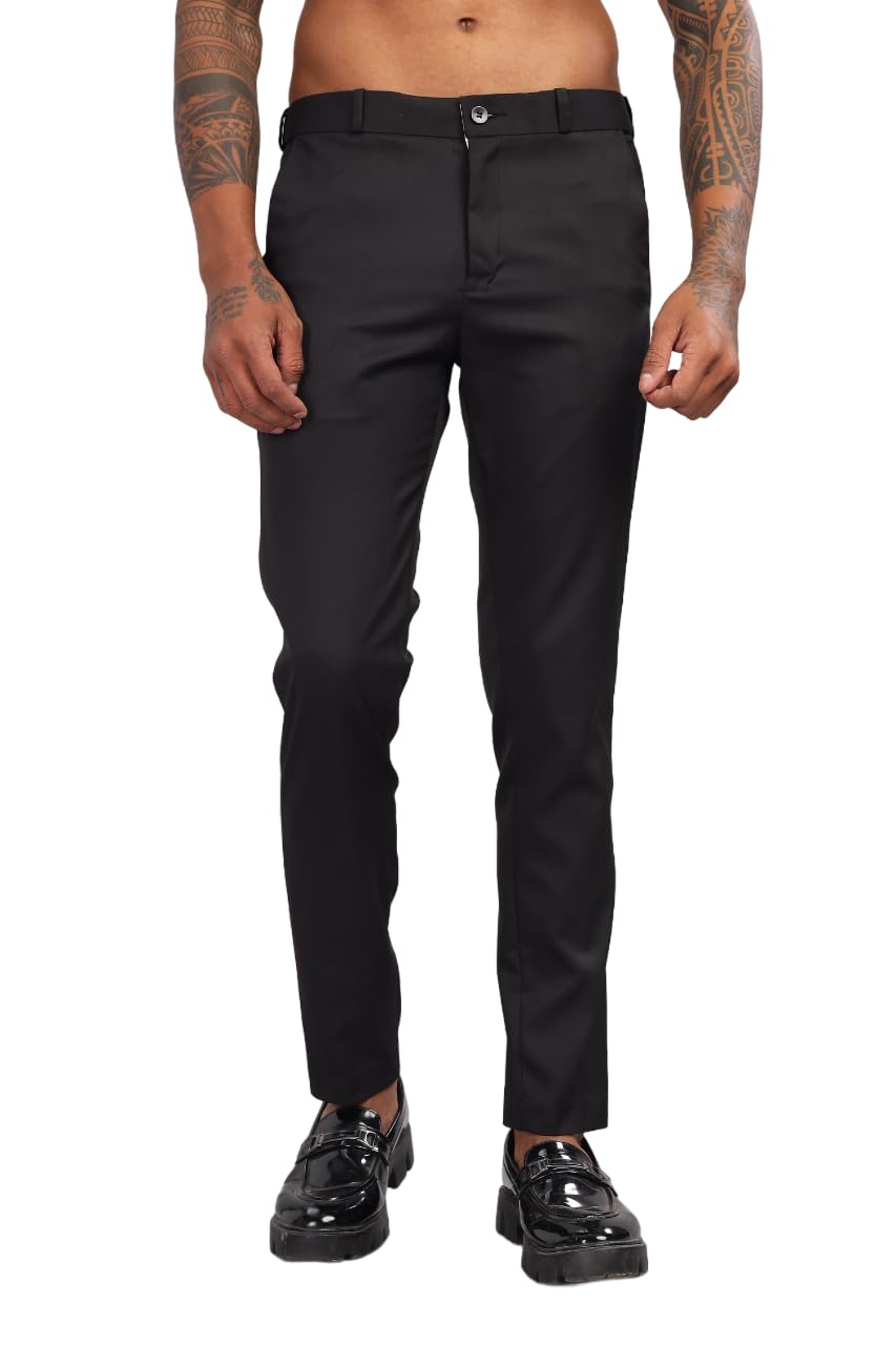 Premium Elastic Formal Pants for Men || Formal Trousers for Men Office Wear || Formal Trousers for Men Stretchable-image-29