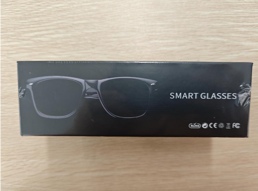 Smart Glasses For Men And Women, Open Ear Bluetooth Audio Glasses, Sunglasses Built In Mic & Speakers, Blue Light Filter & UV Pretection Polarized Lenses, IP65 Waterproof Bluetooth Glasses, E13C_W