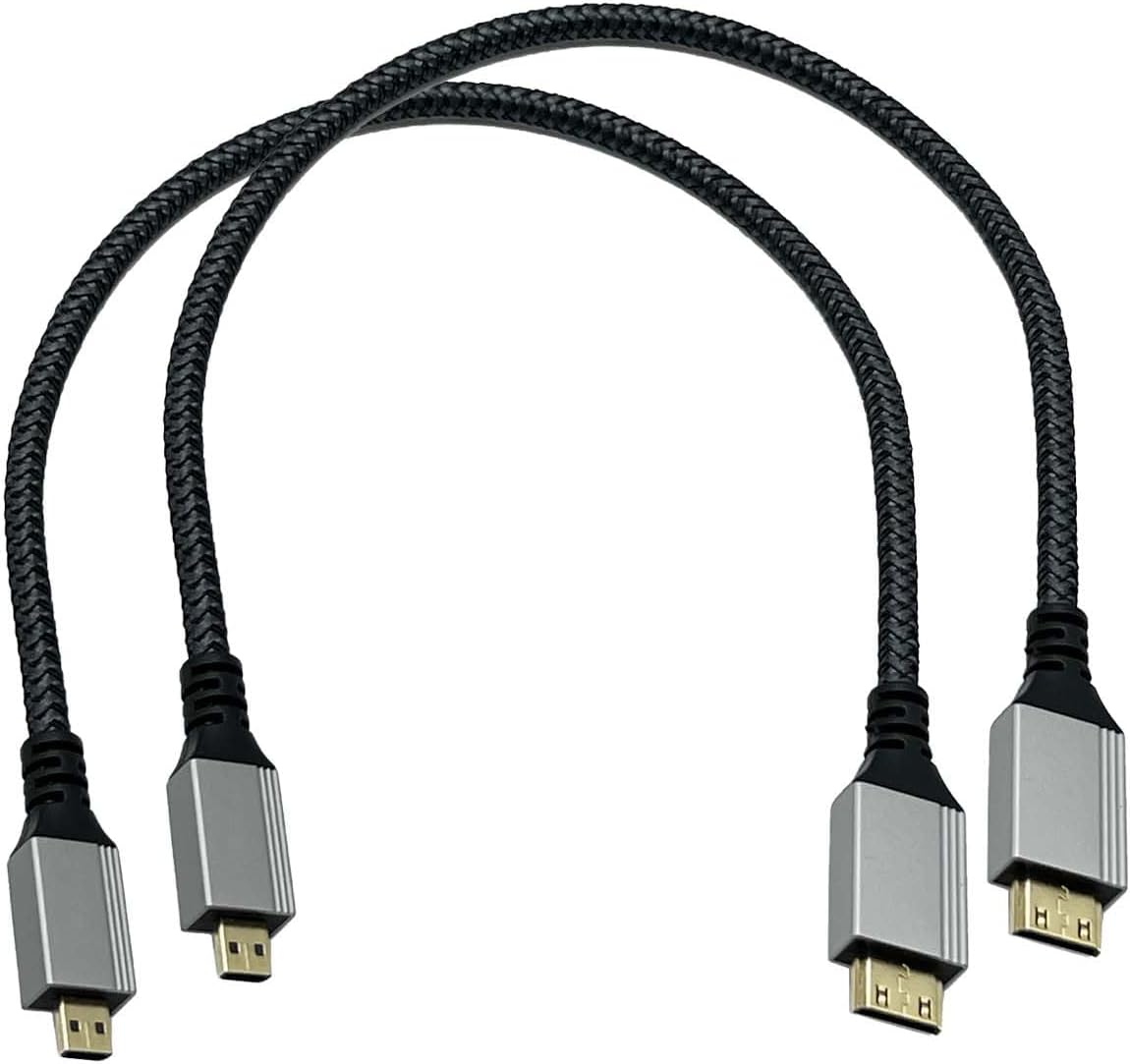 Seadream 4K Micro HDMI to Mini HDMI Cable 2-Pack