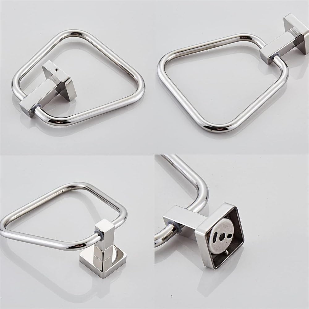 304 Stainless Steel Durable Towel Ring for Bathroom Kitchen Bath Towel Holder Hangers Towel Ring,Gold,16 * 16 * 5cm