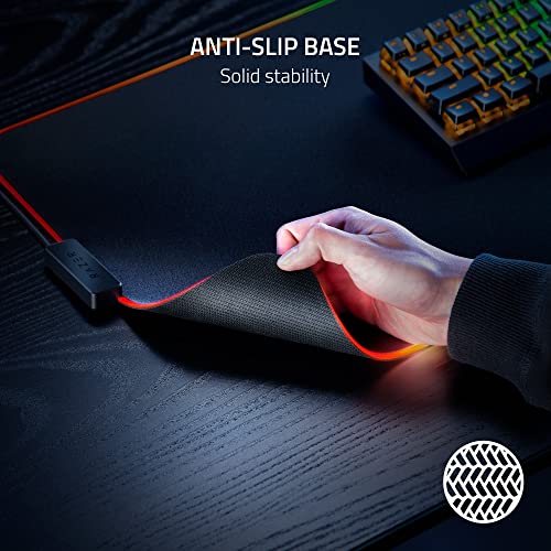 Razer Strider Chroma Hybrid Gaming Mouse Mat with Razer Chroma RGB: Hybrid Soft/Hard Mat - 19 Razer Chroma RGB Lighting Zones - Warp and Water-Resistant - Anti-Slip Base - Seamless Edges XXLarge by Razer - Image 5