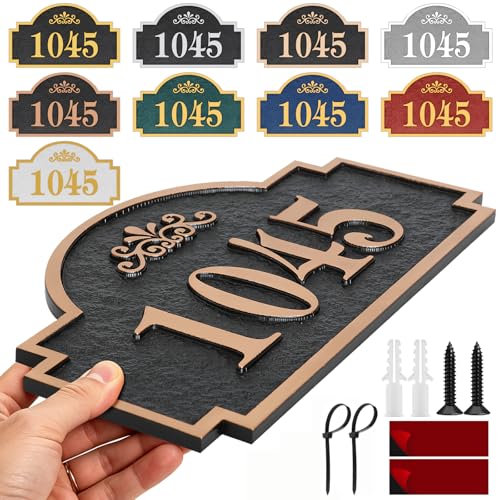 Custom Address Plaque Cast Heavy - Large Address Sign for House House Number Sign for Outside Garage Brick Mailbox Yard Fence - Rust-Free | Fade-Resistant 12 x 7 inch