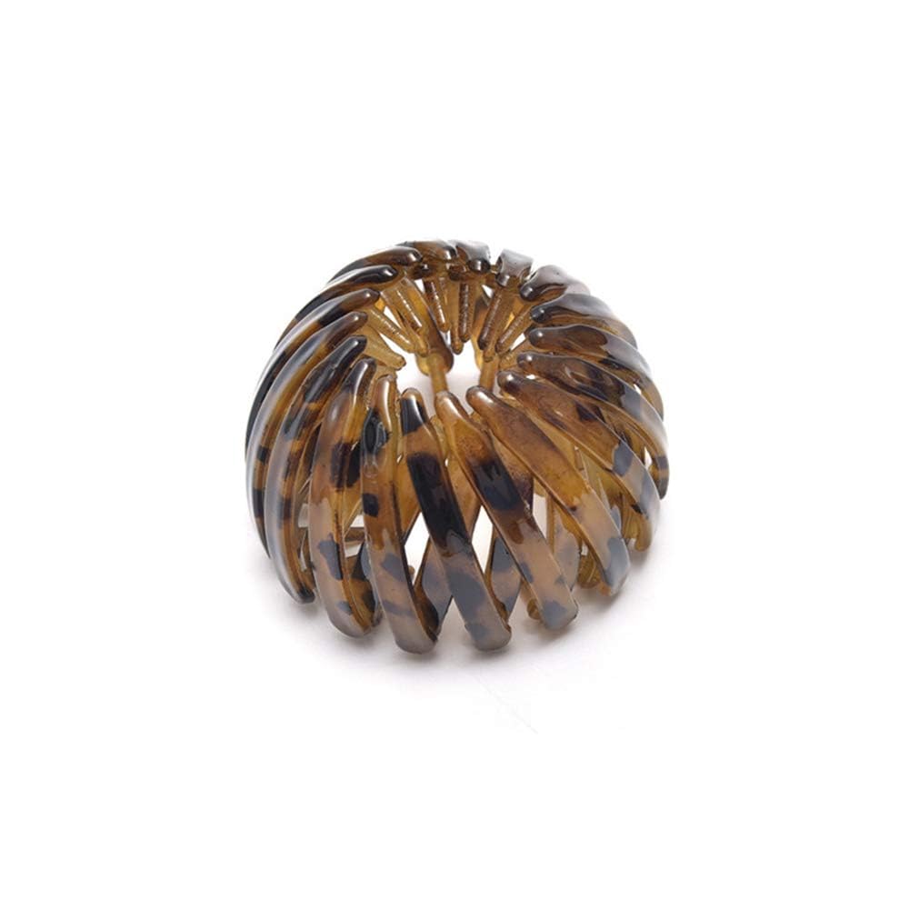 Coffee Vintage Bird's Nest Bun Maker Hair Claw, Simple Women Temperament Ponytail Holder Hair Loops Hairstyle Tools Hair Accessories