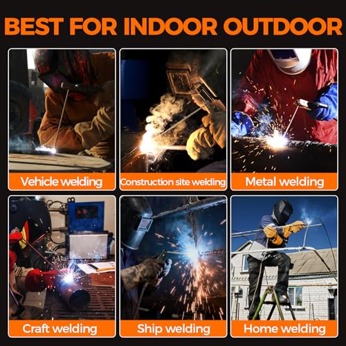 Image of 250A Aluminum Pulsed MIG Welder 110V /220V, 6 in 1 Gasless Flux Core MIG /Gas MIG(MAG) /Single Pulse MIG /Lift TIG /Stick /2T 4T Spot Multiprocess Welder with Synergic /Manual Control Welding Machine