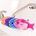 Innobaby Bathin' Smart Silicone Fish Antimicrobial Bath Scrub, Light Pink/Fuchsia