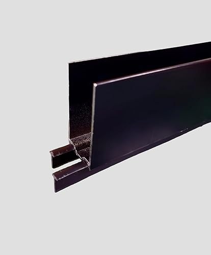 Expansor inferior de aluminio para puerta de tormenta de seguridad, 1 pulgada de grosor, puerta de 36 pulgadas de ancho con burletes (negro, 32