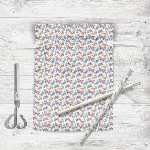 Image of ArtzFolio Cute Butterflies | Pouch Wrist Potli Bag | Bag for Weddings & Casual Parties