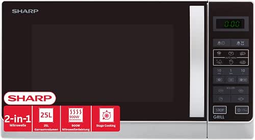 Sharp R-742WW Micro-ondes Gril 25 litres - Blanc