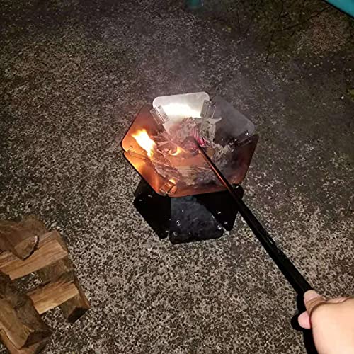 Fire Pits Outdoor Fire Poker-32In 2.2Lb Heavy Duty Fire Poker,Solid Steel Not Easily Bent And Broken Ultra-Durable, Suitable For Fire Pit,Fireplace,Wood Used To Adjust The Inside Of The Campfire #TOP5