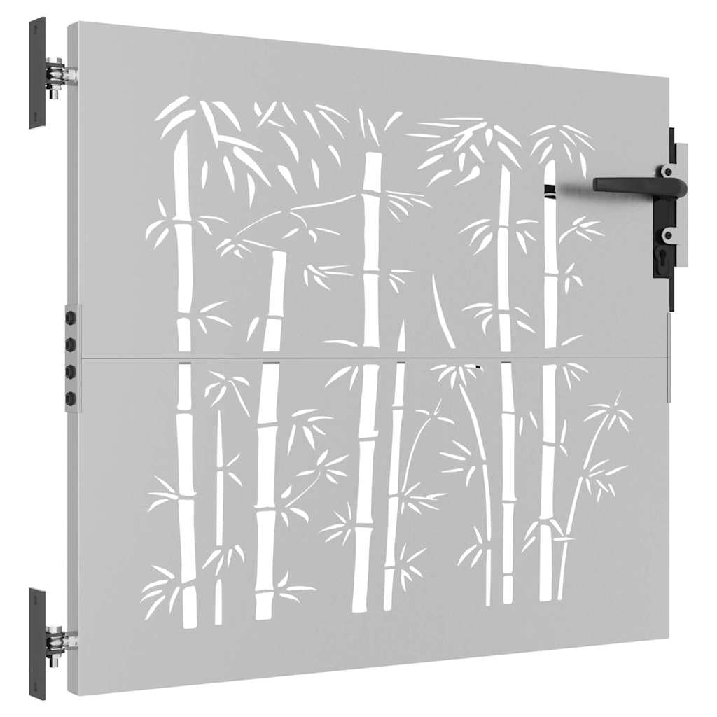 Brama ogrodowa 85 x 100 cm stal Corten