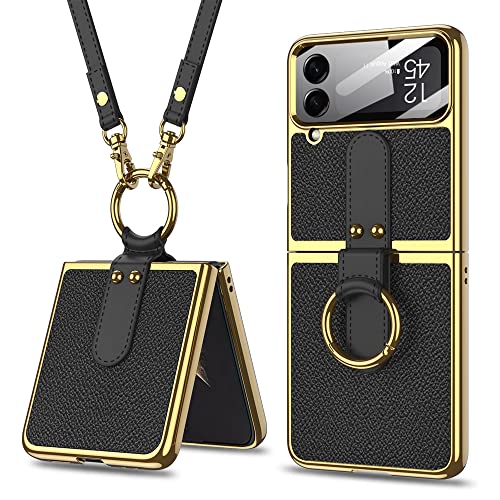 Protection Z Flip 4 anti-rayure avec film écran et lanière