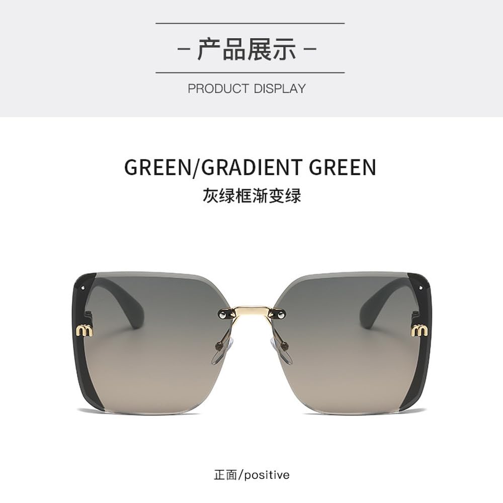 Gafas de sol cuadradas con montura grande para hombre y mujer, anteojos de sol femeninos a la moda, estilo Retro, para viajes, pesca y conducción, UV400