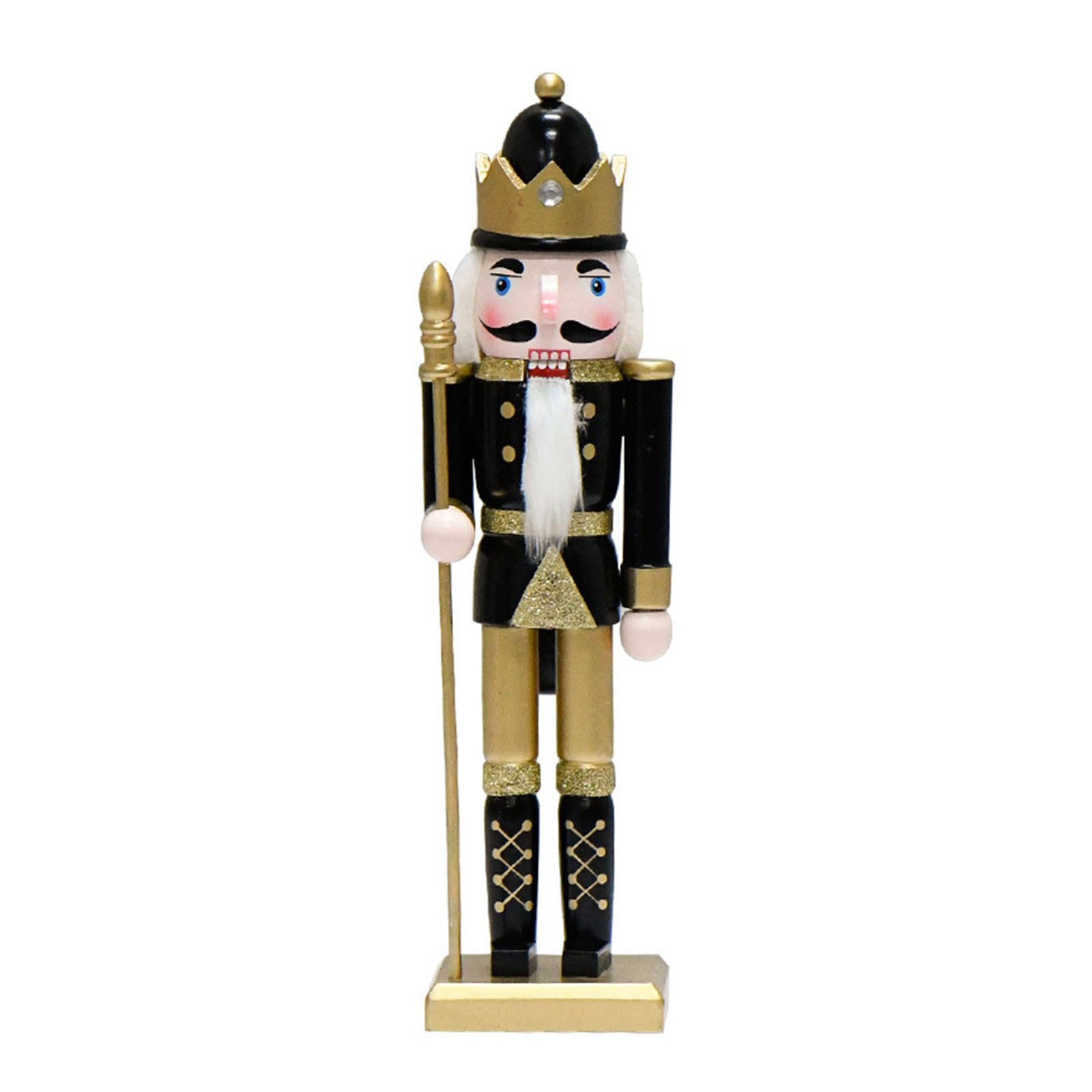 Tsophreniq 30cm Wooden Nutcrackers Figures Large King Christmas Decorations Traditional Decoration Ornaments Christmas Toy Holiday Decorations