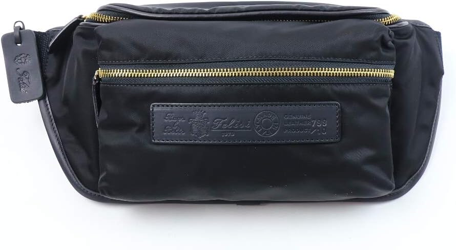 美品✨Felisi フェリージ　799 ボディバック　黒　ブラック Felisi ウエストポーチ Felisi（フェリージ） ボディバッグ 799