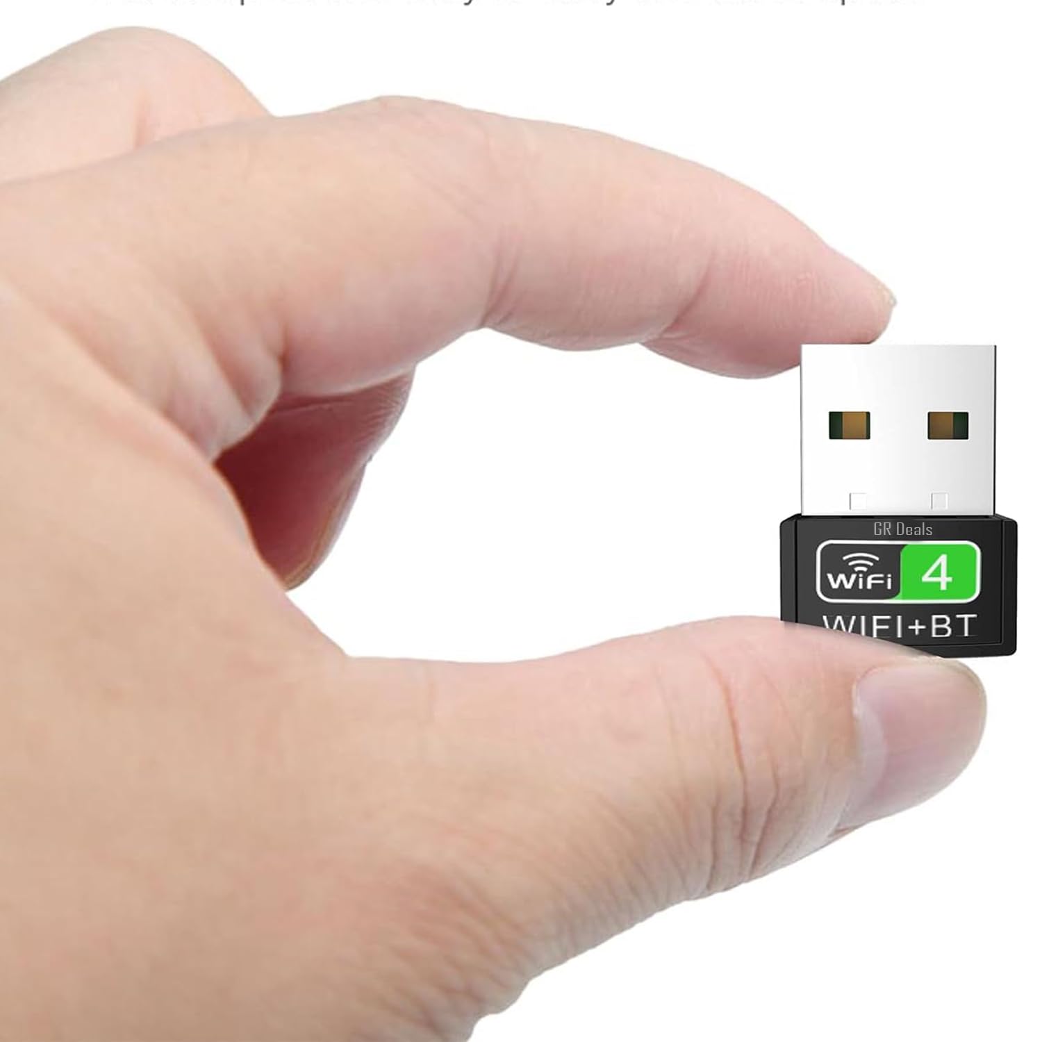 GR Deals 2 in 1 Wireless BT WiFi Dongle, Dual Band Bluetooth and WiFi Adapter for PC/Laptop/Desktop, WiFi Bluetooth Dongle (Upto 150 Mbps, 2.4GHz) Black.