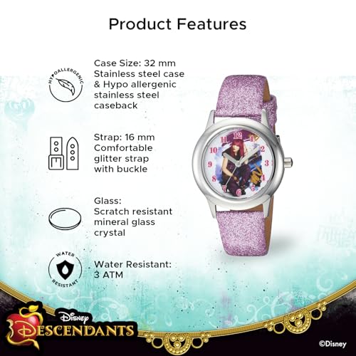 Disney Descendant Tween Stainless Steel Analog Quartz Watch4