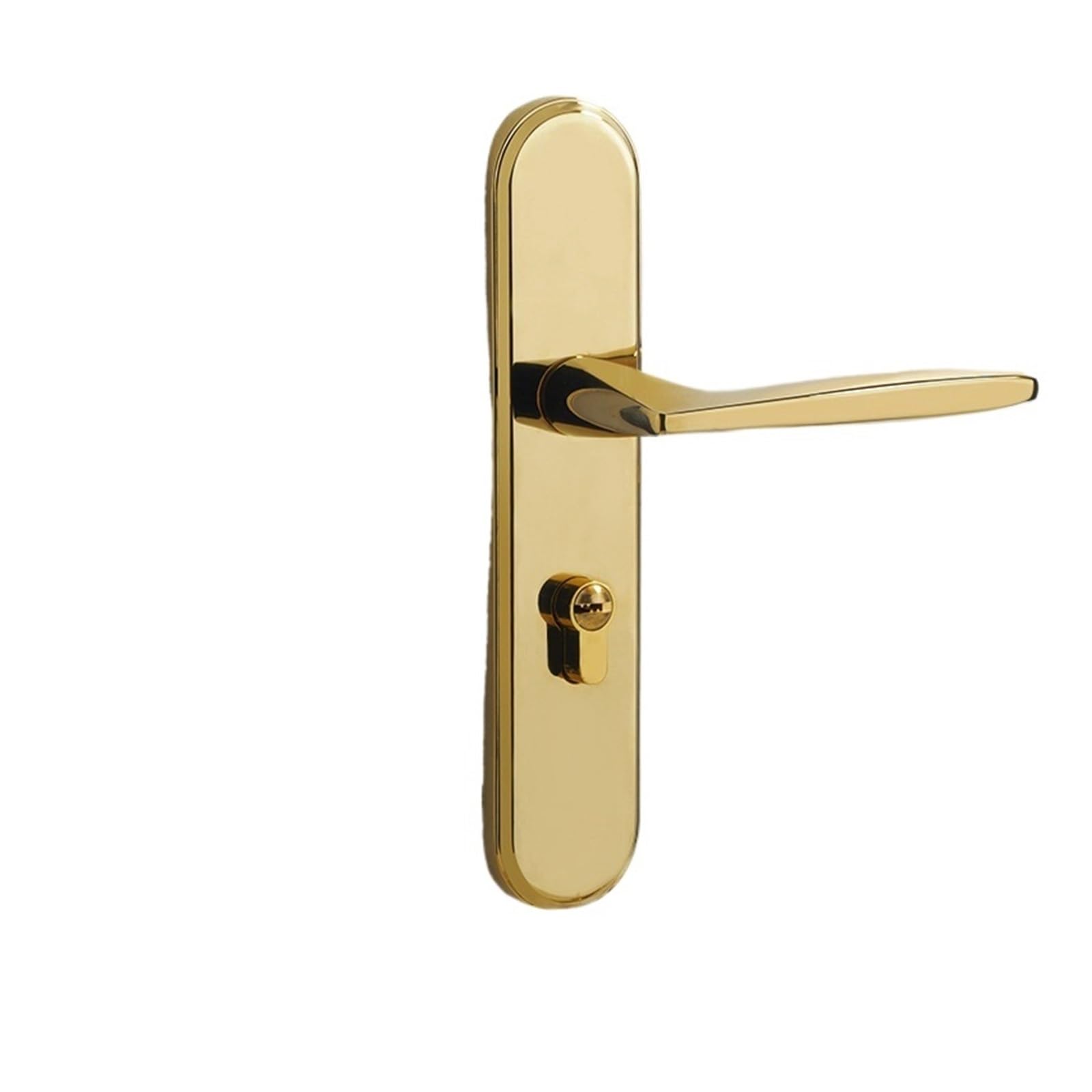 NYRXRYTCA Golden Indoor Bedroom Lock Household Wooden Door Lock Magnetic Silent Split Door Lock(Panel 031 gold 58 standard version D)