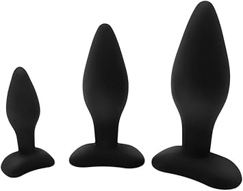 3 Tamaños de de silicona anal Butt Plugs Silicone anal plug ...