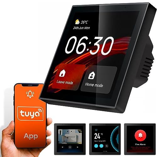 EXTRALINK Smart Life Control Panel, panel de control,Smart Home, pantalla inteligente táctil, centro de control, Wi-Fi, Bluetooth, Zigbee, Domótica y control por voz, creación escenas, app Tuya Smart