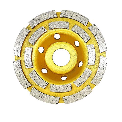 Bardland 100-2P Concreto Rectificado Rueda 4 Pulgadas Doble Fila Diamante Copa Rectificadora Ruedas Disco para Mampostería Concreto Piedra Granito Grinding