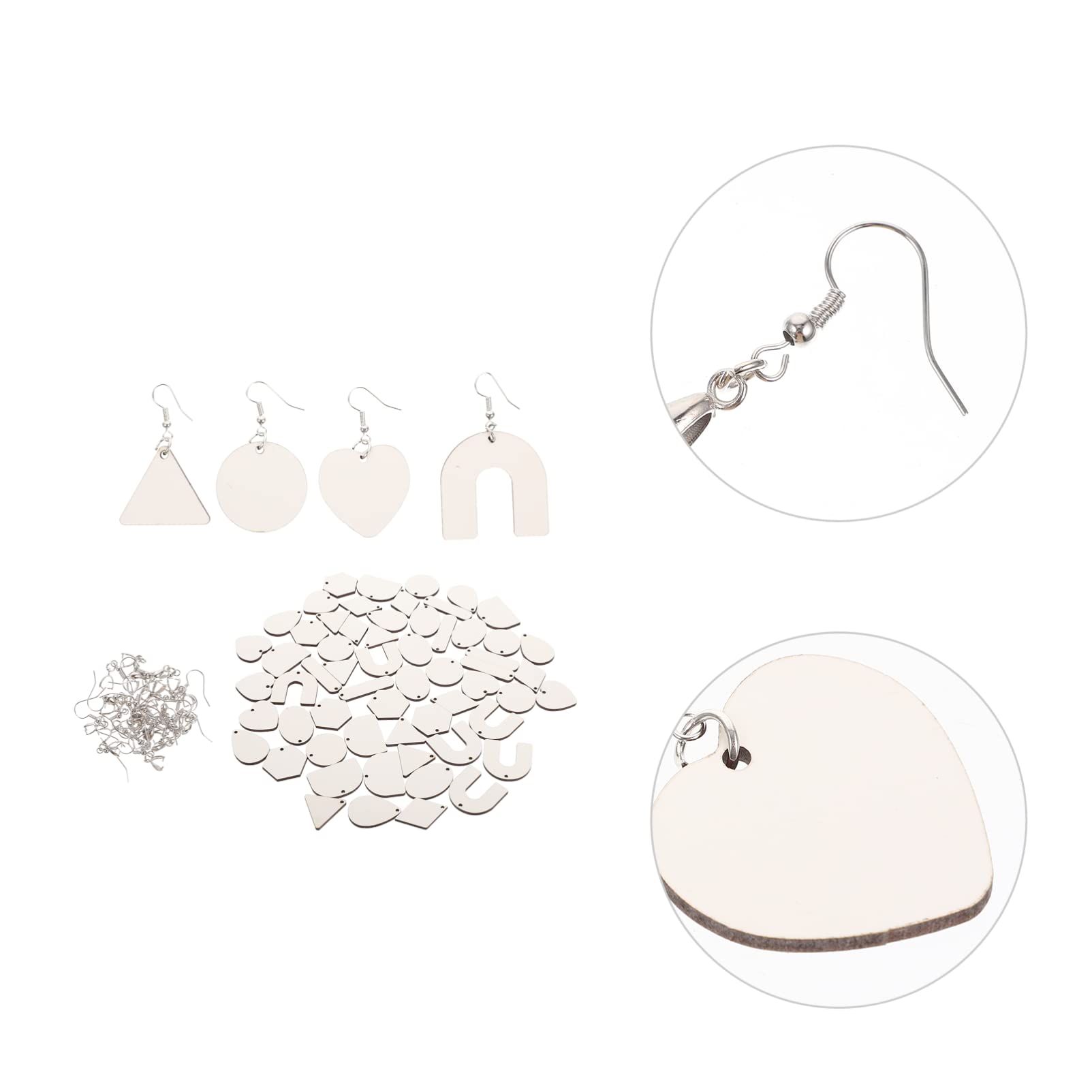 ARTIBETTER 2 Sätze Handgemachte Sublimationsohrringe Diy Ohrring Rohlinge für Kreative Designs Doppelseitige Bedruckbare Materialien für Bastelprojekte und Persönliche
