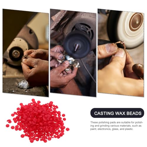 Perlas de cera para fundición TOYANDONA rojas, flexibles y resistentes para joyería DIY 6