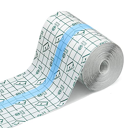 Nlight Cinta De Vendaje para Heridas con Protector De Ducha,Rollo De Vendaje para Tatuajes,Vendaje para Heridas De Película Transparente,Barrera De Protección contra La Humedad Desechable,5cm*