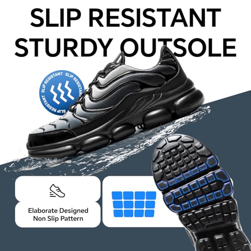 Image of Steel Toe Shoes for Men Women Lightweight Safety Work Sneakers