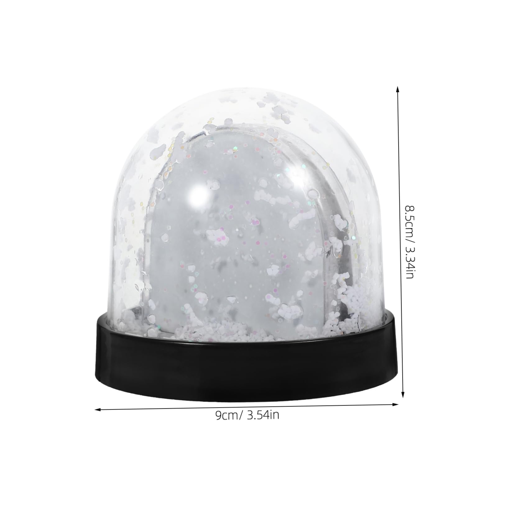 PRETYZOOM 5 Piezas Marco De Fotos De Globo De Nieve Globo De Nieve para Bricolaje Imagen De Globo De Nieve Bola De Nieve con Pantalla De Imagen Bola De Nieve con Foto Insertada Aluminio