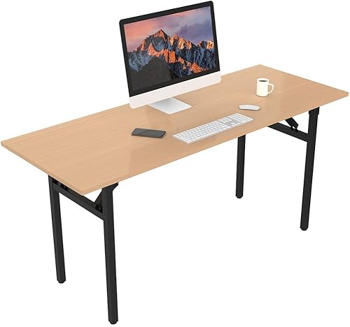 Halter Escritorio plegable para computadora para oficina en casa dormitorio y más - 47 pulgadas que ahorra espacio mesa de estudio plegable