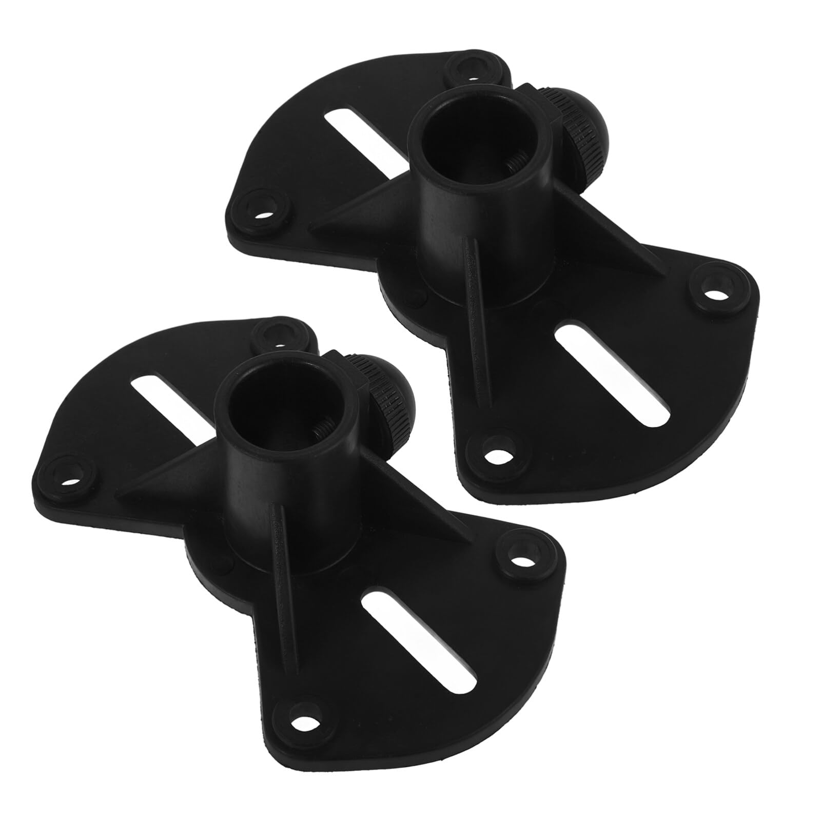 Vaguelly 2pcs Stage Speaker Bases Plastic Bracket Reusable Speaker Holder Desk Organizer for Modern Home Office