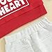 Gureui Baby Boy Valentines Day Outfit Long Sleeve Sweatshirt Pants Toddler Infant Clothes (B Red Mr Steal Your Heart, 6-12 Months)