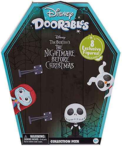 Disney Doorable - Figuras de la colección Peek de Pesadilla antes de Navidad de Tim Burton, incluye...