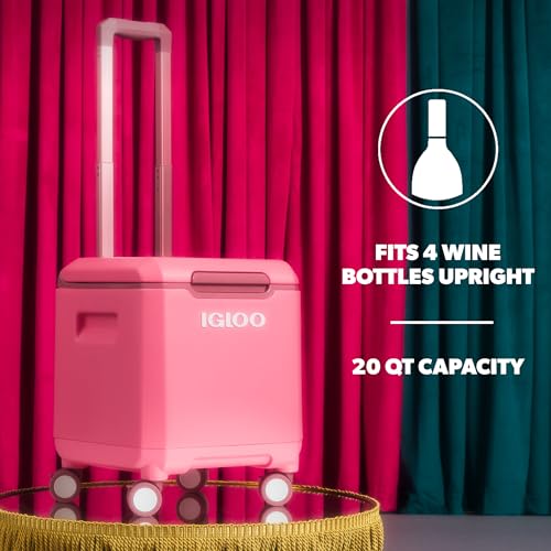 Image of Igloo Tag Along Too Coolers | Insulated Hard Shell Picnic Style Cooler | Rolling Ice Chest
