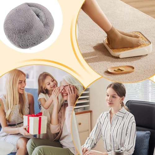 Chauffe-pieds électrique lavable et coussin chauffant réglable pour lit