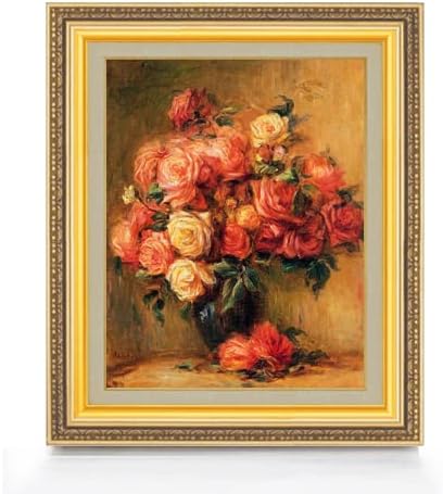 ルノワール 若い娘の肖像 F6 油絵直筆仕上げ｜絵画6号 複製画ゴールド